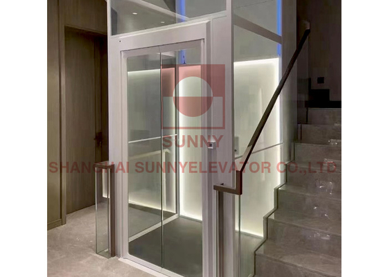 hydraulische Mini Residential Elevator Center Opening Tür 300kg für Haus