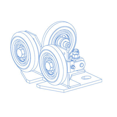 Kautschuk/PU-Material Halblelastikschuhrollenführer Schuhhebefahrzeug Sicherheitsteile