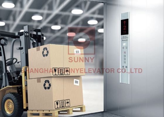 Die Kapazität 5000KG malte Stahlfracht-Aufzug mit VVVF-Aufzugs-Kontrollsystem