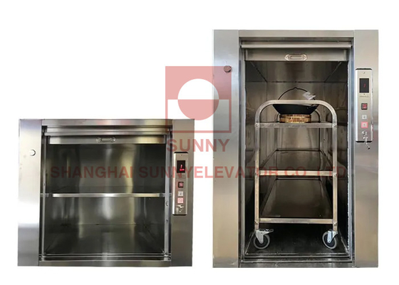 Bibliotheks-Hotel-Restaurant-Küchen-Nahrungdumbwaiter-Aufzugs-elektrische 2 Halt 150Kg