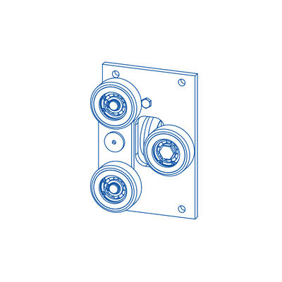 Elevator Backpack Roller Guide Shoes With Material PU Spare Parts Elevator