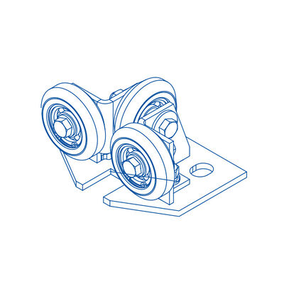 50 mm Raddurchmesser für feste Rollenführer Schuhe Aufzug Lift Teile
