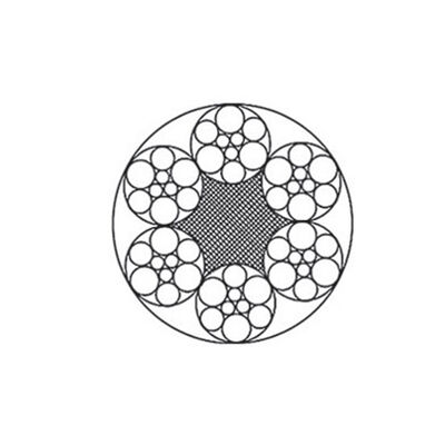 Steel Wire Rope 6x7/6x9W, Galvanized Or Ungalvanized, FC/IWS Core, 1.8-36mm, 1570-1870 MPa Anbieter