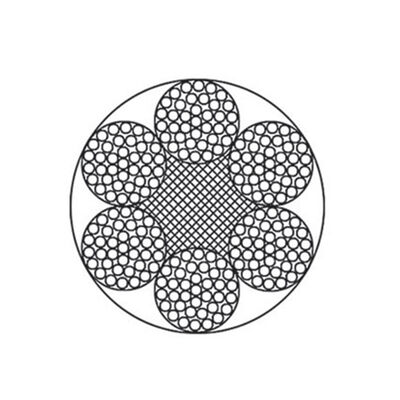 Elevator Round Steel Wire Rope 6x37, Fiber/Steel Core, Galvanized Surface, 1570-1870MPa For Hoisting Anbieter