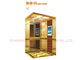 Weiche Beleuchtungs-Aufzugs-Kabinen-Dekoration mit Titangoldspiegel/ätzte mit Aufzugs-Teilen