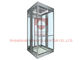 Aufzug zerteilt Landhaus-Aufzugs-Innenarchitektur PVC-Boden mit Edelstahl/Leuchtröhre