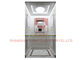 Aufzug zerteilt Landhaus-Aufzugs-Innenarchitektur PVC-Boden mit Edelstahl/Leuchtröhre