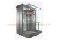 Quadrat-panoramischer Aufzugs-Aufzug CER Quadrat-2000kg 1.75m/S für Supermarkt
