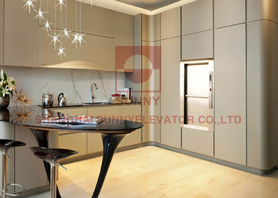 Nahrungsmittelaufzugs-Service Dumbwaiter-Haarstrichstahl der Küchen-0.4m/S