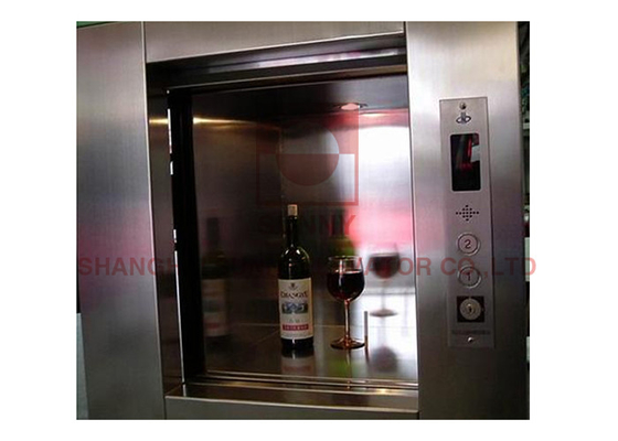 Nahrungsmittelaufzugs-Service Dumbwaiter-Haarstrichstahl der Küchen-0.4m/S