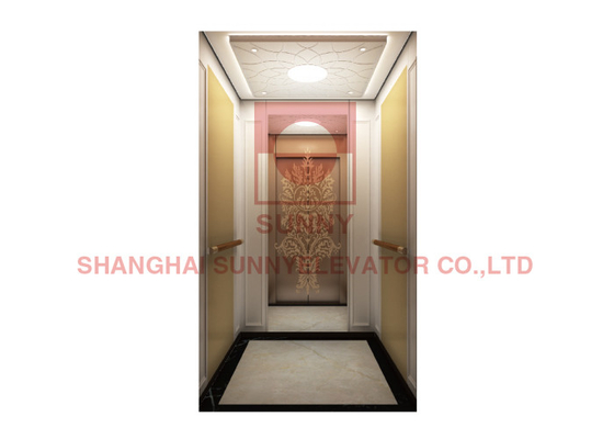 Stahlband-Rose Gold Mirror Modern Residential-Aufzug, Aufzug-Hauptaufzug